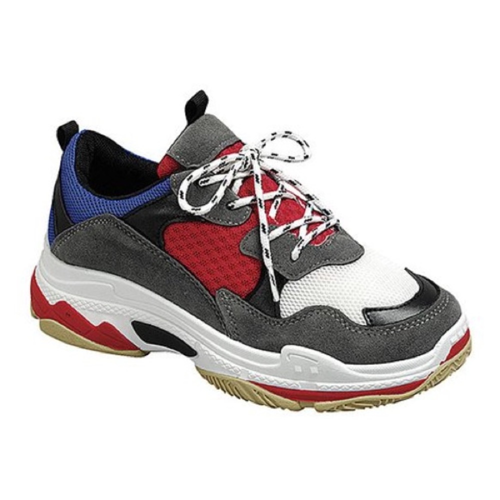 Dad Sneaker : Blue & Red